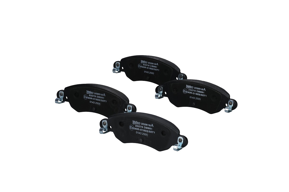 Jeu de 4 plaquettes de frein VALEO ref. 302618A